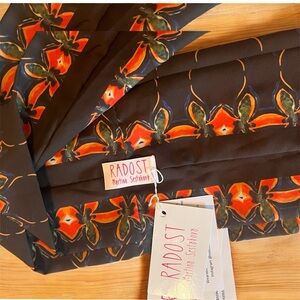 RADOST “Flower Power” Scarf by Martina Sestakova – Wearable Art, Floral Print